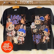 👕🎁🎀New[ LABUBU ] VANS BIO WASHED tag original Bootleg แท้ เสื้อวินเทจ ลายการ์ตูน ลาบูบู้ arttoy popa