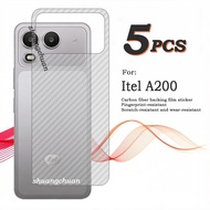 5PCS For Itel A200+ Back Film Stickers Itel A200 Carbon Fiber Back Film Itel A90 A80 A70 A50 A50C It