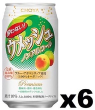 蝶矢 - F15395_6 Choya 千杯不醉梅味無酒精超 Hi 350ml x (6罐裝)