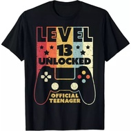 13Th Birthday Shirt_ Level 13 Unlocked_ Official Teenager Fashion T Shirt For Men