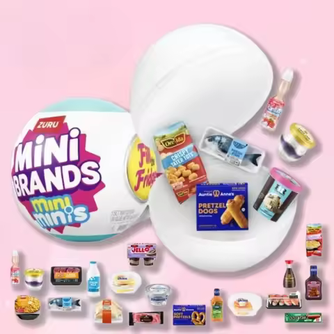Mini Brands Fill The Fridge Mini Minis Blindbox Toys Collectible Miniature Surprise Toys Birthday Gi
