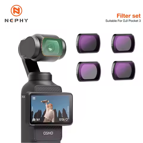 Concept Sport Effect Filter for DJI Osmo Pocket 3 UV CPL ND8 ND16 ND/PL Black Mist 1/4 LPR Star 1.2X