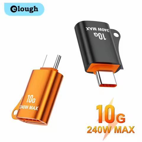 Elough 10A OTG USB 3.0 To Type C Adapter USB C Male To USB Female Converter Fast Charging Adapter Fo