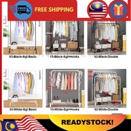 Ampaian Baju/ ASOTV Clothes Rack Hanging Laudry Organizer Rak Besi Penggantung Baju Pakaian Drying R