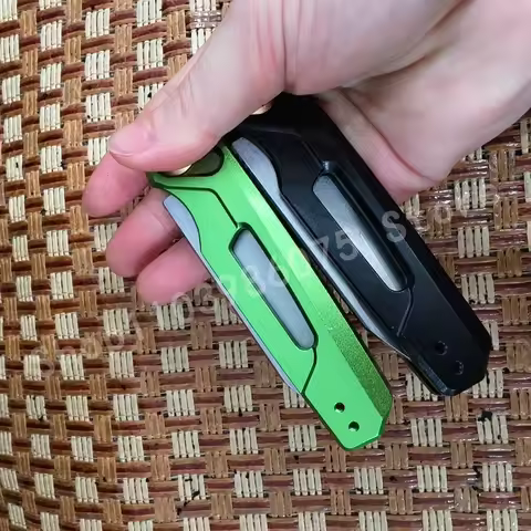 KS 7550 Folding Knife The Blade Is Made of 8Cr13Mov Steel and Has A T6 Aviation Aluminum Anti-slip H