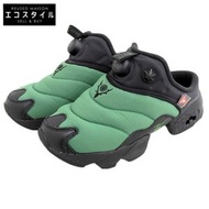 近全新 Reebok Instapump Fury 女款穆勒鞋，綠黑配色，鞋碼 23.5cm，美5