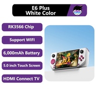 2024 E6 Plus Handheld Game Console RK3566 HDMI TV Connect 5.0 INCH Touch Screen Open source Dual Sys