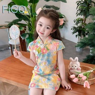 FIGO2 ชุดเด็ก ชุดกี่เพ้าเจ้าหญิง ชุดเด็กสไตล์จีนย้อนยุค เนื้อดี ต้อนรับ Summer