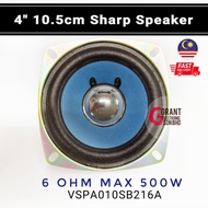 4" 10.5cm 6 ohm 500w Sharp Speaker Double Magnet VSPA010SB216A