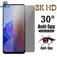 2.5D Anti Spy Privacy Screen Tempered Glass For OPPO Reno 11F 8T 8Z 8 7 6 5 4 Pro 7Z 6Z 3 2 2Z 2F 5F 5Z Reno7 Reno6 Reno5 4G 5G 2024