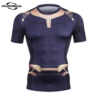 New Compression Thanos T-Shirt Men Short Sleeve 3D Training Gym Men T Shirt Summer Fashion Quick Dry Tshirt