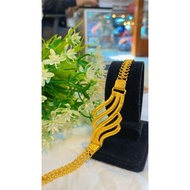 Combination Chain 24k Gold Plated Bracelet