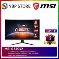 MSI G32C4X 31.5" FHD 250Hz Curved Gaming Monitor