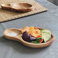 手工橄欖木魚型碟/小食盤