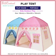 Kids Play Tent Castle for Kids Princess Castle Oxford Fabric Children Playhouse for Indoor Outdoor