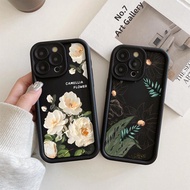 Softcase PREMIUM MATTE SOFT BLACK DOFF Flower Pattern for Oppo A9 A5 A31 A32 A33 A53 A73 2020 A56s A