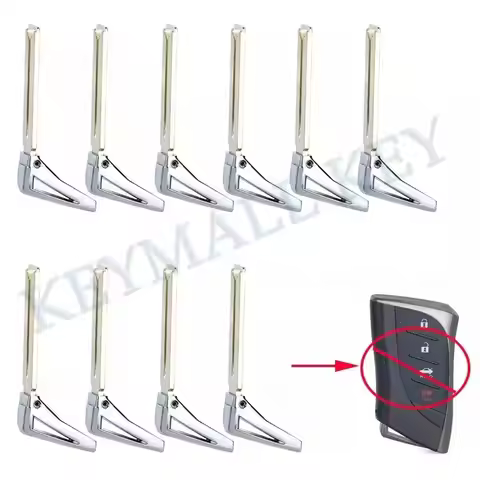 10 Remote Blank Key Blade for Lexus ES350 LC500 LS500h LC500h UX200 UX250h ES250 2018 2019 2020 2021