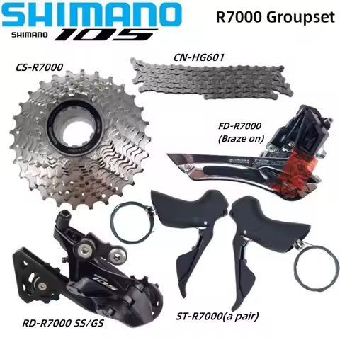 Shimano 105 R7000 Groupset Road Bike Bicycle Set CS-R7000 12-25T/11-34T/11-32T/11-30T/11-28T CN-HG60
