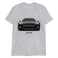 Black Vette C6 Z06 Front And Rear Short-Sleeve Unisex T-Shirt