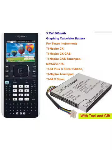 Cameron Sino 1300mAh Calculator Battery for Texas Instruments TI-Nspire CX,TI-Nspire Touchpad,TI-84 