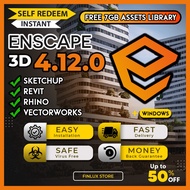 [SELF REDEEM] Enscape 3D v4.12 FREE 7GB Assets Library For SketchUp/Revit/Rhino/VectorWorks For Wind