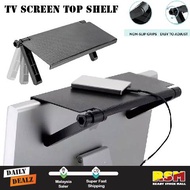 Adjustable Screen Top Shelf TV Screen Caddy Rack Storage Desk Bracket/Rak Skrin TV