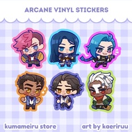 [Kaeriruu] ARCANE - Vinyl Sticker Jinx Caitlyn Vi Jayce Viktor Ekko