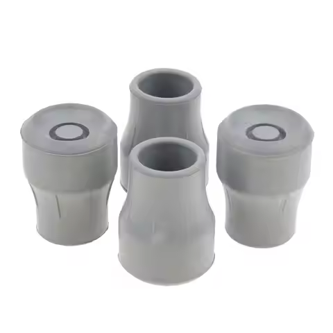 Rubber Trekking Pole Tips Durable Walking Stick End Covers Crutch Ferrules for Cane Walking Stick Pr