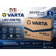 (Installation Provided) VARTA EFB DIN70  | CAR BATTERY BATERI KERATA