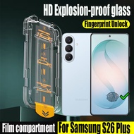 Galaxy S26 Plus 1- 2 Pcs Simple Paste HD Tempered Glass Screen Protector For Samsung Ultra S25 edge 