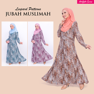 Leopard Patterns Jubah Muslimah Raya Series by Haute Binti Muslimah