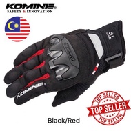 SHIP FROM MALAYSIA🇲🇾‖ KOMINE GK220 TOUCHSCREEN MOTORCYCLE RIDING GLOVE