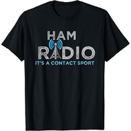 New Ham Radio Its A Contact Sport Funny Ham Radio T-Shirt