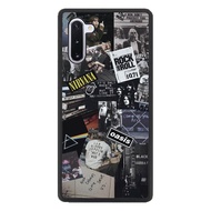 Casing Case Samsung Galaxy Note 8 9 10 20 Ultra Plus Lite Band Rock And Roll D66