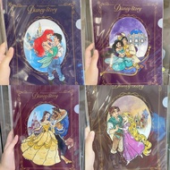 日本小美人魚小魚仙長髮公主rapunzel美女與野獸阿拉丁王子文件夾File。jasmine茉莉公主阿拉丁美女與野獸Sleeping Beauty睡公主Snow white。disneystore 代