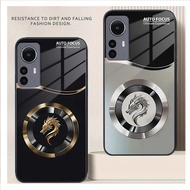 Case for Xiaomi 12 5G / Xiaomi 12 Pro 5G / Xiaomi 12X Luxurious, elegant tempered glass, FOCUS DRAGO