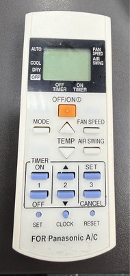 Panasonic 冷氣遙控器適用於樂聲牌松下PANASONIC Rasonic RS-PV18KK/CS-V12RKA V12RWA V7RWA CS-V9RKA CS-V9RWA #0138-01