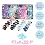 Nailart Cellophane Colored Glass Nail Stickers Nail Accessories Sticker Glitter Decor Decoration 3D 