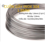 304 stainless steel coil 1.8/1.8mm, thickness 1.8mm, coil length 5m/10m/20m/30m.