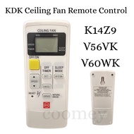 KDK Ceiling Fan Remote Control K14Z9 / V56VK / V60WK