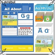 ARREBUL Alphabet Learning Pocket Chart, Interactive Homeschool Letter Handwriting Practice Tool, Poc