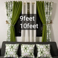 9feet 10 feet 5in1 and 3in1 ring curtain trellis design cretona cotton
