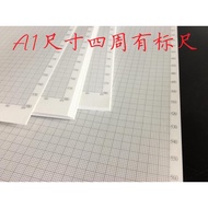 A1 Grid Paper Grid Paper Grid Paper Grid Paper Coordinate Paper 1mm2mm2.5mm 5mm Dowling Paper 100g T