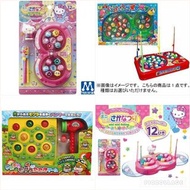  現貨 清貨特價 全新 原裝正版 日本版 益智電動釣魚機  /扑傻瓜 電動 打地鼠/ 上鍊 Sanrio Hello Kitty迷你轉轉釣魚樂 釣魚機  Hello Kitty mini mini f