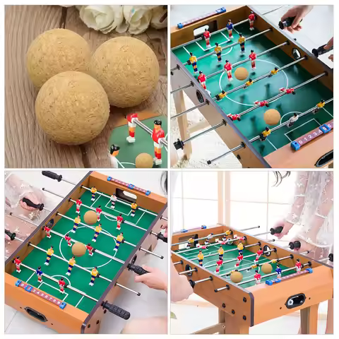 6Pcs Replaceable Cork Balls for Foosball Tables Professional Soccer Foosball Wear-Resistant Table So