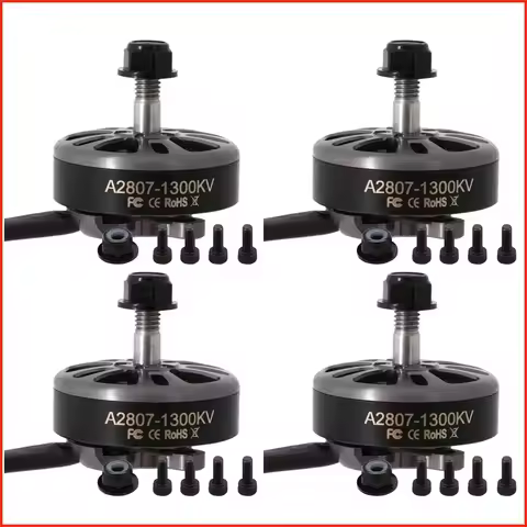 4pcs/lot Angel A2807 KV1300 6S/ 1500KV 5S/ 1700KV 4S Brushless CW Motor For 7inch Long Range FPV Fre