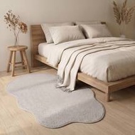 1pc Washable Non-Slip Popular Beige Pineapple Circle Decorative Rug, Faux Sisal Woven, 3D Textured R