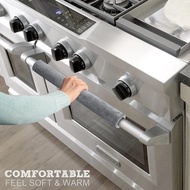 【HOT SALE】 2pcs Refrigerator Door Handle Cover Kitchen Appliance Decor Handles Antiskid Protector Gloves Fridge Oven Keep Off Fingerprints