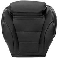 GXARTS Driver Side Bottom Perforated Leather Seat Cover Replacement Black Fit for Mercedes Benz C Cl
