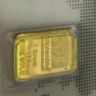 Gold bar 1 gram tripiline Emas 999.9